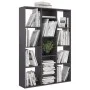 Divisor/estantería aglomerado gris brillante 100x24x140 cm de vidaXL, Divisores de ambientes - Ref: Foro24-800449, Precio: 86...