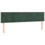 Cama box spring con colchón terciopelo verde oscuro 120x190 cm de vidaXL, Camas y somieres - Ref: Foro24-3270004, Precio: 392...