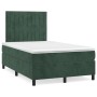 Cama box spring con colchón terciopelo verde oscuro 120x190 cm de vidaXL, Camas y somieres - Ref: Foro24-3270010, Precio: 391...