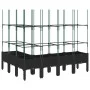 Jardinera con enrejado PP negro 160x120x142,5 cm de vidaXL, Maceteros y jardineras - Ref: Foro24-367968, Precio: 122,06 €, De...