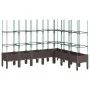 Jardinera con enrejado PP marrón 200x160x142,5 cm de vidaXL, Maceteros y jardineras - Ref: Foro24-367975, Precio: 127,96 €, D...