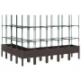 Jardinera con enrejado PP marrón 200x160x142,5 cm de vidaXL, Maceteros y jardineras - Ref: Foro24-367975, Precio: 127,96 €, D...