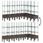 Jardinera con enrejado PP marrón 200x160x142,5 cm de vidaXL, Maceteros y jardineras - Ref: Foro24-367975, Precio: 127,96 €, D...