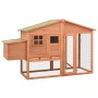 Gallinero con ponedero madera maciza de abeto de vidaXL, Jaulas y habitáculos para animales pequeños - Ref: Foro24-170864, Pr...