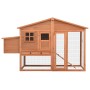 Gallinero con ponedero madera maciza de abeto de vidaXL, Jaulas y habitáculos para animales pequeños - Ref: Foro24-170864, Pr...