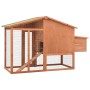 Gallinero con ponedero madera maciza de abeto de vidaXL, Jaulas y habitáculos para animales pequeños - Ref: Foro24-170864, Pr...