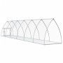 Jaula para conejos acero galvanizado plateado 600x105x120 cm de vidaXL, Jaulas y habitáculos para animales pequeños - Ref: Fo...