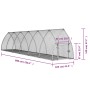 Jaula para conejos acero galvanizado plateado 600x105x120 cm de vidaXL, Jaulas y habitáculos para animales pequeños - Ref: Fo...