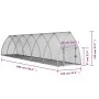 Jaula para conejos acero galvanizado plateado 600x105x120 cm de vidaXL, Jaulas y habitáculos para animales pequeños - Ref: Fo...