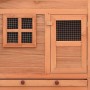 Gallinero con ponedero madera maciza de abeto de vidaXL, Jaulas y habitáculos para animales pequeños - Ref: Foro24-170864, Pr...