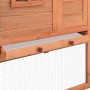Gallinero con ponedero madera maciza de abeto de vidaXL, Jaulas y habitáculos para animales pequeños - Ref: Foro24-170864, Pr...