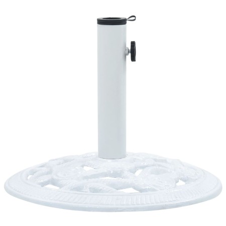 Base de sombrilla de hierro fundido blanco 9 kg 40 cm de vidaXL, Bases para sombrillas - Ref: Foro24-47864, Precio: 59,04 €, ...