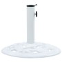 Base de sombrilla de hierro fundido blanco 9 kg 40 cm de vidaXL, Bases para sombrillas - Ref: Foro24-47864, Precio: 59,04 €, ...