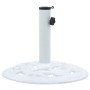 Base de sombrilla de hierro fundido blanco 9 kg 40 cm de vidaXL, Bases para sombrillas - Ref: Foro24-47864, Precio: 59,04 €, ...
