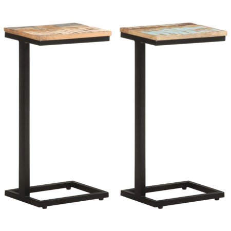 Mesitas auxiliares 2 uds madera reciclada 31,5x24,5x64,5 cm en Mesas auxiliares | Comprar online en Foru.es