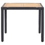 Set de comedor de jardín 5 pzas y cojines ratán sintético negro de vidaXL, Conjuntos de jardín - Ref: Foro24-46025, Precio: 4...