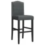 Hohe Hocker, 2 Stück, massives Gummiholz und Stoff von vidaXL, Küchenhocker - Ref: Foro24-4006208, Preis: 111,40 €, Rabatt: %