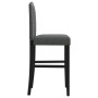 Taburetes altos 2 uds madera maciza de caucho y tela de vidaXL, Taburetes de cocina - Ref: Foro24-4006208, Precio: 113,39 €, ...
