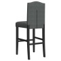 Taburetes altos 2 uds madera maciza de caucho y tela de vidaXL, Taburetes de cocina - Ref: Foro24-4006208, Precio: 113,39 €, ...