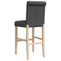 Taburetes altos 2 uds madera maciza de caucho y tela de vidaXL, Taburetes de cocina - Ref: Foro24-4006215, Precio: 142,38 €, ...