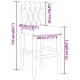 Taburetes altos 2 uds madera maciza de caucho y tela de vidaXL, Taburetes de cocina - Ref: Foro24-4006215, Precio: 140,20 €, ...