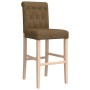 Taburetes altos 2 uds madera maciza de caucho y tela de vidaXL, Taburetes de cocina - Ref: Foro24-4006220, Precio: 115,24 €, ...