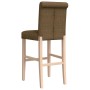 Taburetes altos 2 uds madera maciza de caucho y tela de vidaXL, Taburetes de cocina - Ref: Foro24-4006220, Precio: 115,24 €, ...