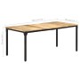 Mesa de comedor madera de mango rugosa 180x90x76 cm en Mesas de comedor | Comprar online en Foru.es