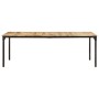 Mesa de comedor madera de mango rugosa 220x100x76 cm en Mesas de comedor | Comprar online en Foru.es