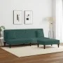 Zweiteilige Sofagarnitur aus dunkelgrünem Samt mit Kissen von vidaXL, Sofas - Ref: Foro24-3216264, Preis: 304,94 €, Rabatt: %