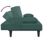 Zweiteilige Sofagarnitur aus dunkelgrünem Samt mit Kissen von vidaXL, Sofas - Ref: Foro24-3216264, Preis: 304,94 €, Rabatt: %