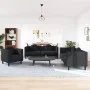 Juego de sofás con cojines 3 piezas terciopelo negro de vidaXL, Sofás - Ref: Foro24-3209252, Precio: 721,86 €, Descuento: %