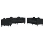 Juego de sofás con cojines 3 piezas terciopelo negro de vidaXL, Sofás - Ref: Foro24-3209252, Precio: 721,86 €, Descuento: %