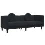 Juego de sofás con cojines 3 piezas terciopelo negro de vidaXL, Sofás - Ref: Foro24-3209252, Precio: 798,61 €, Descuento: %