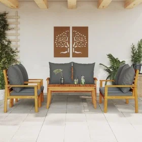 5-piece garden furniture set with solid acacia wood cushions by vidaXL, Garden sets - Ref: Foro24-3211802, Price: 545,67 €, D...