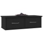 Estante de cajones para pared contrachapada negro 60x26x18,5cm de vidaXL, Estantes y estanterías - Ref: Foro24-800586, Precio...