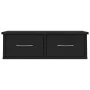 Estante de cajones para pared contrachapada negro 60x26x18,5cm de vidaXL, Estantes y estanterías - Ref: Foro24-800586, Precio...