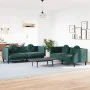 Dark green velvet 2-piece sofa set with cushions by vidaXL, Sofas - Ref: Foro24-3209259, Price: 553,10 €, Discount: %