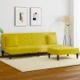 Juego de sofás con cojines 2 piezas terciopelo amarillo de vidaXL, Sofás - Ref: Foro24-3216266, Precio: 295,58 €, Descuento: %