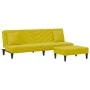 Yellow velvet 2-piece sofa set with cushions by vidaXL, Sofas - Ref: Foro24-3216266, Price: 295,58 €, Discount: %