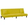 Juego de sofás con cojines 2 piezas terciopelo amarillo de vidaXL, Sofás - Ref: Foro24-3216266, Precio: 295,58 €, Descuento: %