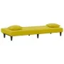 Yellow velvet 2-piece sofa set with cushions by vidaXL, Sofas - Ref: Foro24-3216266, Price: 295,58 €, Discount: %