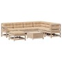 Muebles de jardín 8 pzas y cojines madera maciza pino de vidaXL, Conjuntos de jardín - Ref: Foro24-3250576, Precio: 798,94 €,...