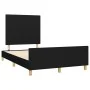 Bed frame with black fabric headboard 120x190 cm by vidaXL, Beds and slatted bases - Ref: Foro24-3270501, Price: 143,68 €, Di...