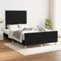 Bed frame with black fabric headboard 120x190 cm by vidaXL, Beds and slatted bases - Ref: Foro24-3270501, Price: 143,68 €, Di...