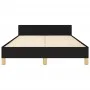 Bed frame with black fabric headboard 120x190 cm by vidaXL, Beds and slatted bases - Ref: Foro24-3270501, Price: 143,68 €, Di...