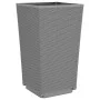 Jardineras 2 unidades PP gris claro 32,5x32,5x57 cm de vidaXL, Maceteros y jardineras - Ref: Foro24-367847, Precio: 65,45 €, ...