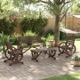 Juego de muebles de jardín 4 piezas madera maciza de abeto de vidaXL, Conjuntos de jardín - Ref: Foro24-3207132, Precio: 475,...