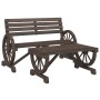 Juego de muebles de jardín 4 piezas madera maciza de abeto de vidaXL, Conjuntos de jardín - Ref: Foro24-3207132, Precio: 475,...