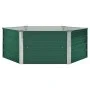 Arriate elevado de acero galvanizado verde 129x129x46 cm de vidaXL, Maceteros y jardineras - Ref: Foro24-47015, Precio: 45,52...